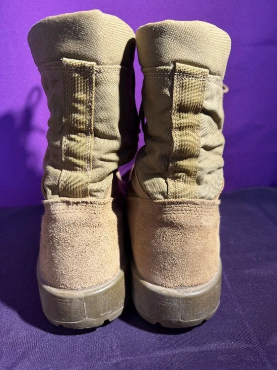 MADE IN USA BELLEVILLE USMC DESERT BROWN LEATHER MILITARY COMBAT BOOTS 12 R - Picture 4 of 7